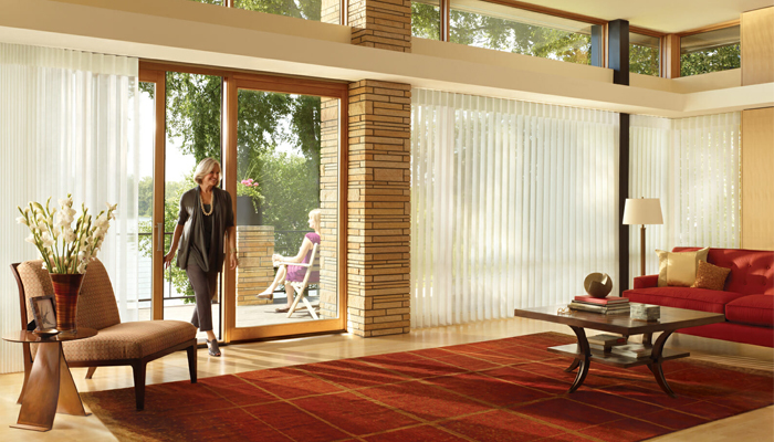 Vertical sheer shades