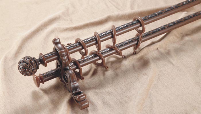Material for curtain rods